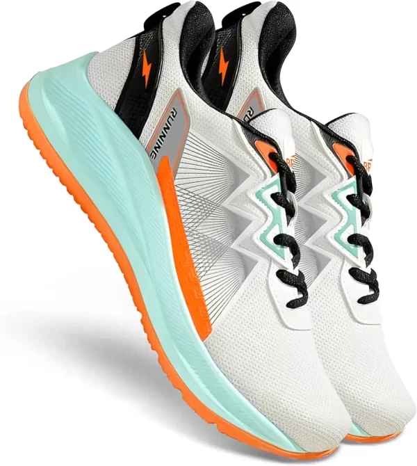 BRUTON EVA Lite Sport Shoes Running Shoes for Men- White